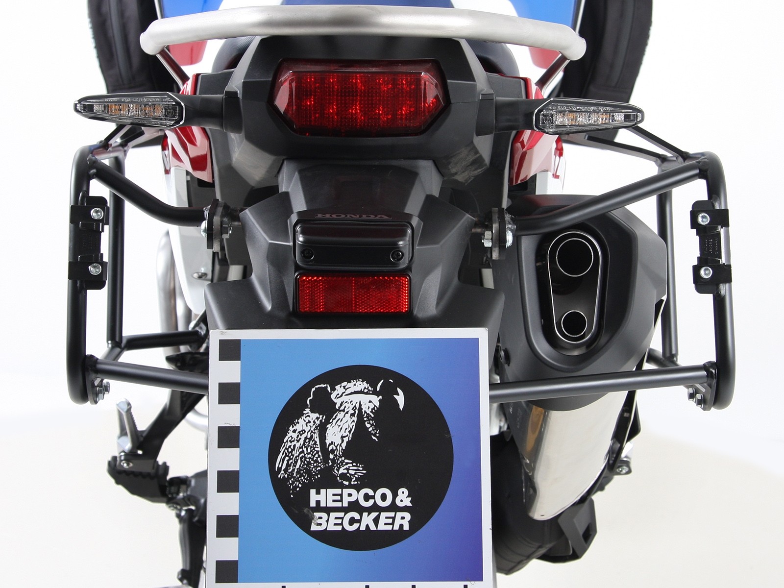 Seitenkofferträger festverschraubt schwarz für Honda CRF 1000 Africa Twin (18-19) Hepco & Becker