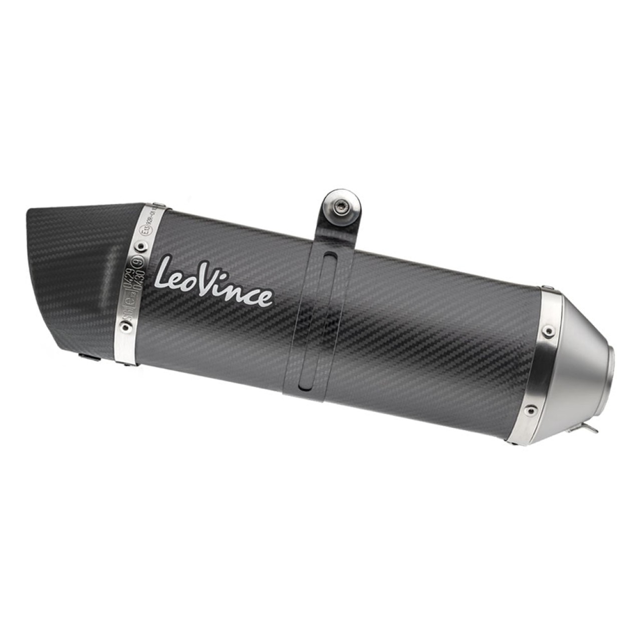 LeoVince Auspuffanlage LV One Evo für BMW F 700 GS /F 800 GS, Carbon, slip on, E-Gutachten