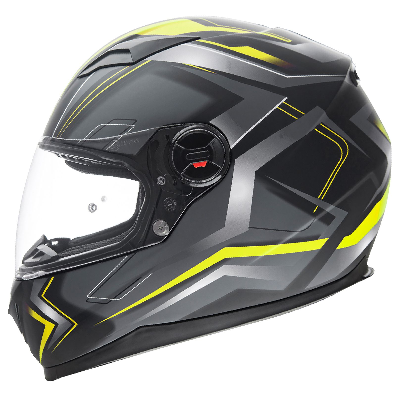 Germot Integralhelm GM 320, matt-schwarz/gelb