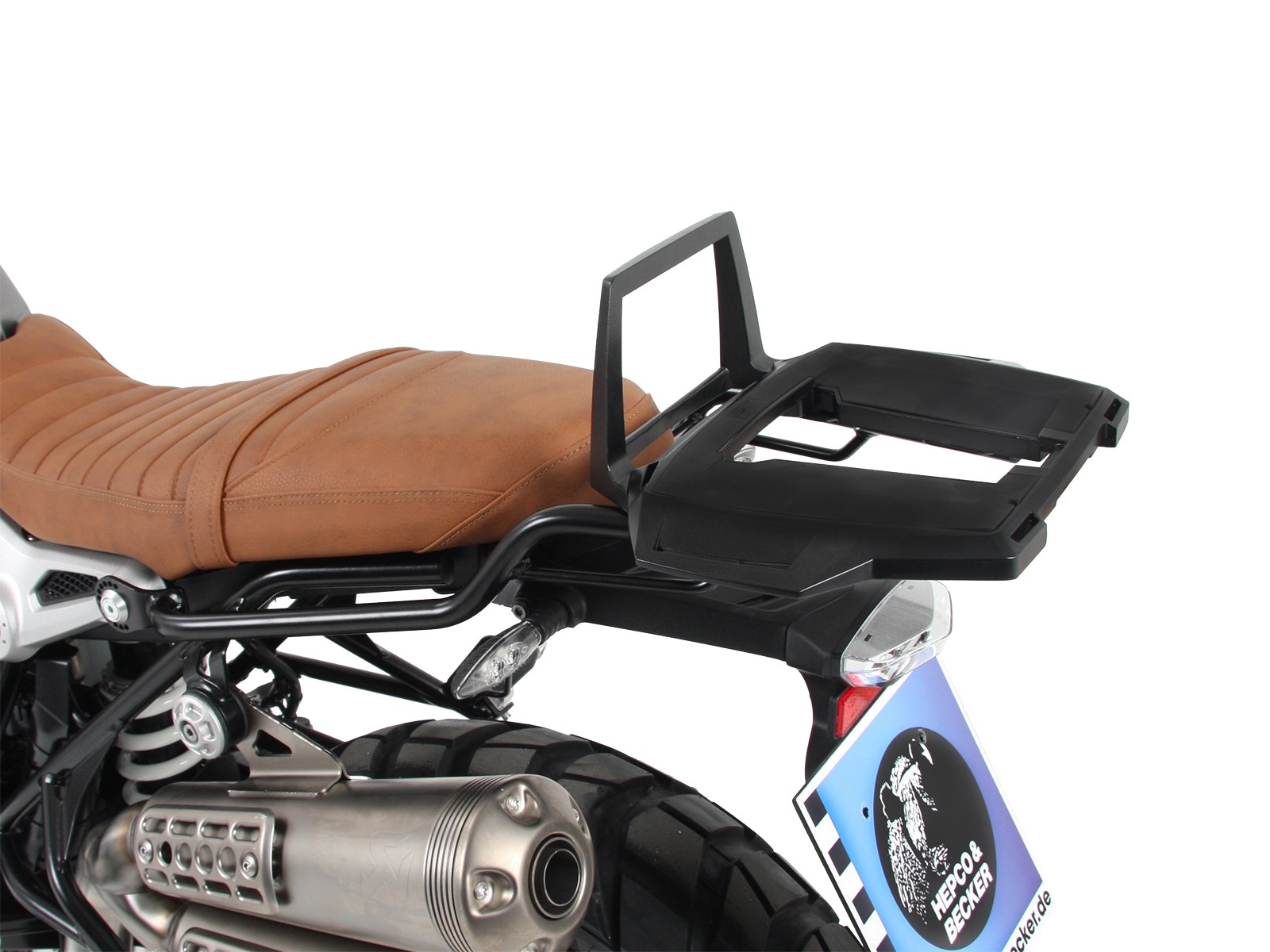 Alurack Topcase-Träger schwarz für BMW R nineT Scrambler (16-23) Hepco & Becker