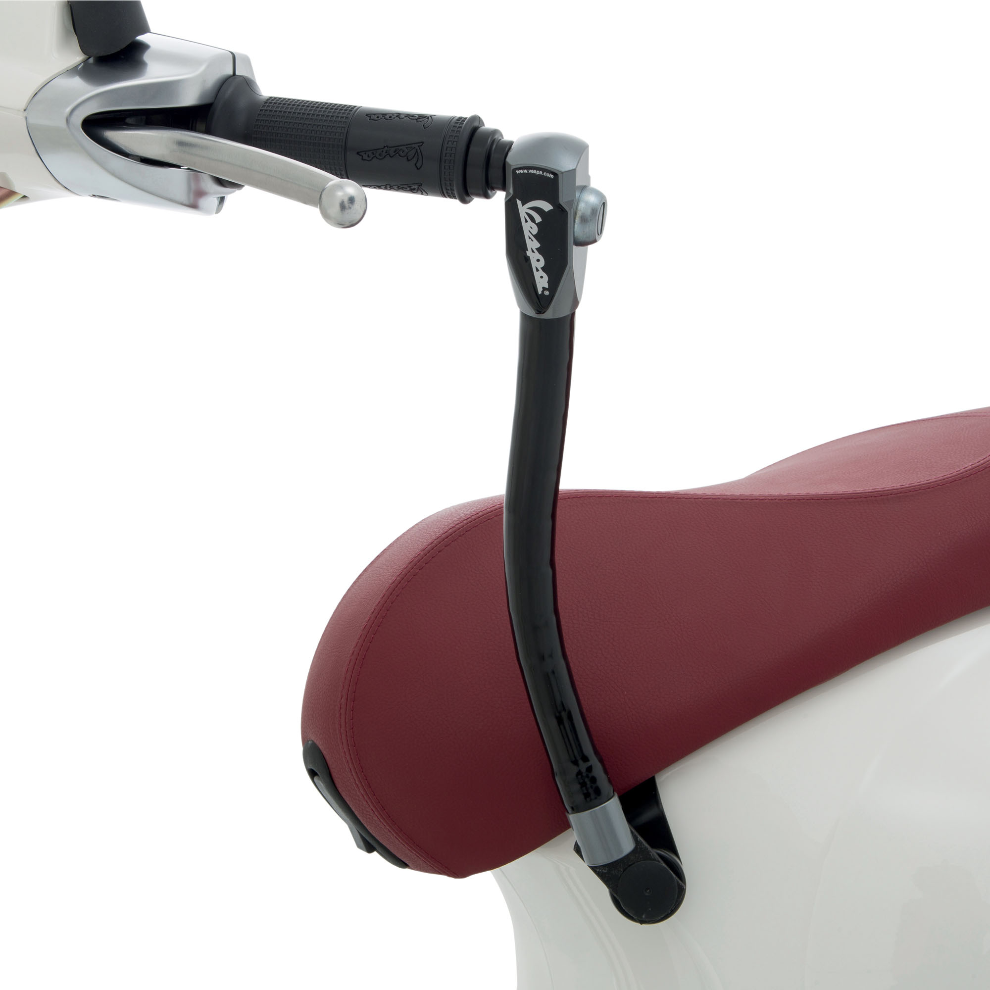 Original Diebstahlsicherung (Sitzbank - Lenker) verstärkt für Vespa Primavera / Sprint / Elettrica