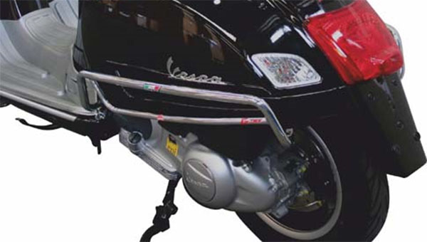Sturzbügel Seitenhaube hinten für Vespa GTS/GTS Super 125-300ccm, chrom