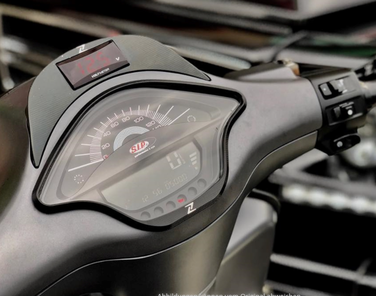 Drehzahlmesser/Tacho für Vespa Primavera/​Sprint 50-150ccm 2T/​4T AC, schwarz