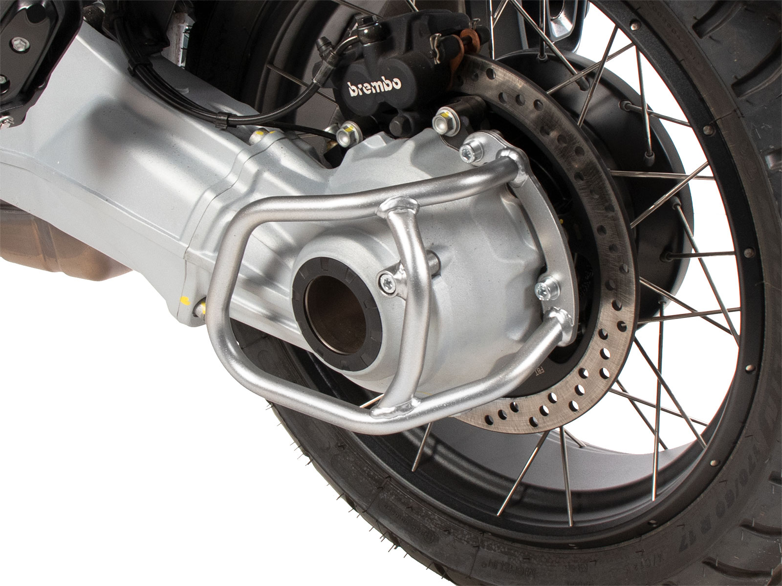 Kardanschutz silber für Moto Guzzi Stelvio (24-) Hepco & Becker