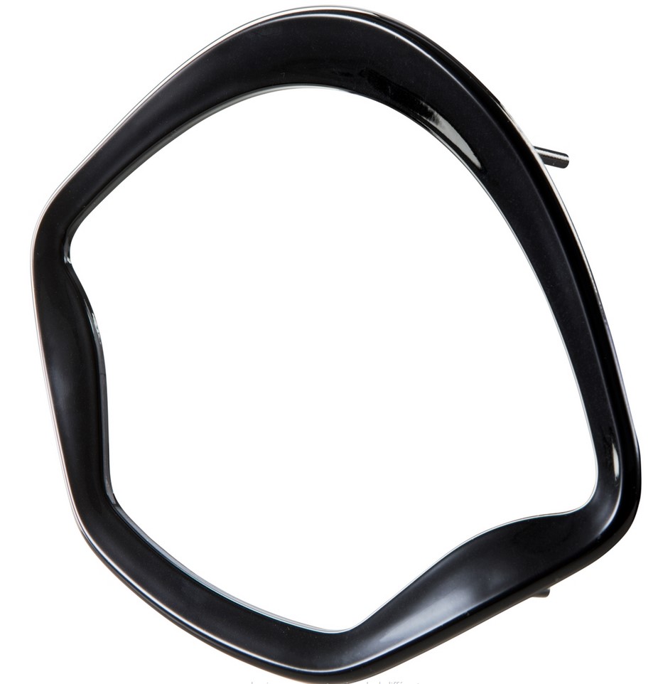 Zierring Tachometer für Vespa GTS/​GTS Super 125-300ccm ('14-), schwarz glänzend