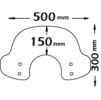 Windschild "Fashion" stark getönt für Vespa Primavera (13-24)