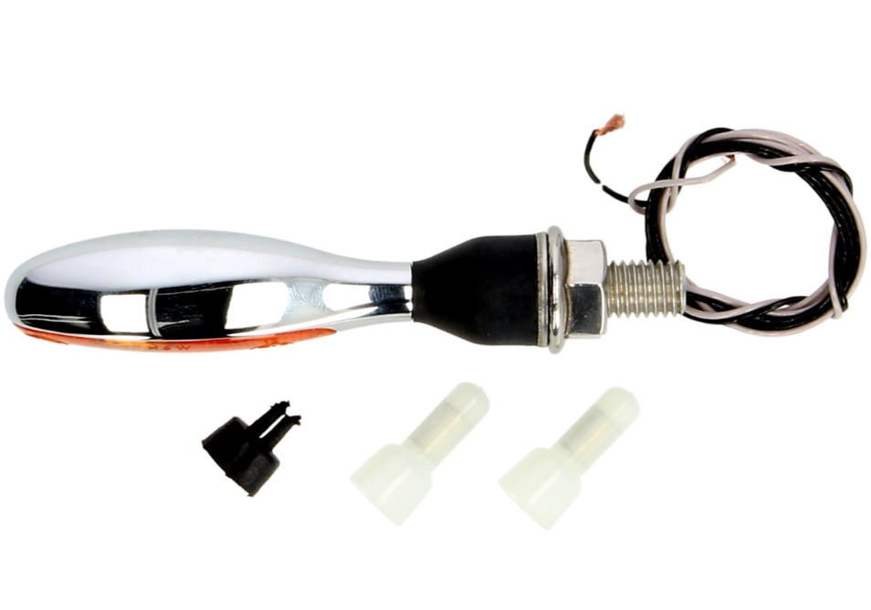Kellermann Blinker, Micro 1000 Halogen, Stahl, Halogen, HR/HL, 12 V, 6 W, chrom glänzend, M8x20