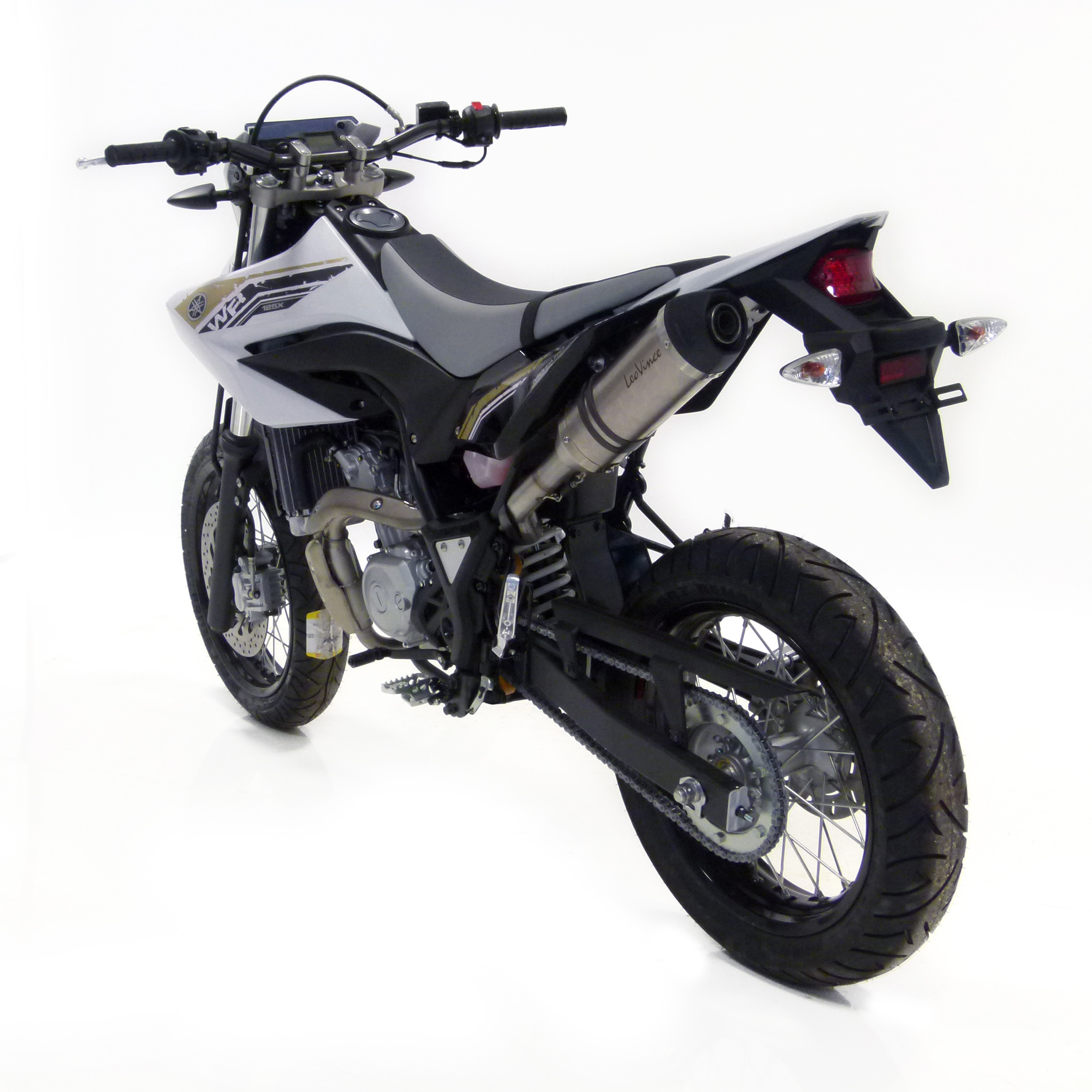 LeoVince Auspuffanlage SBK LV One Evo 2, Edelstahl, Slip On für Yamaha WR 125 R/X (Bj.09-16)