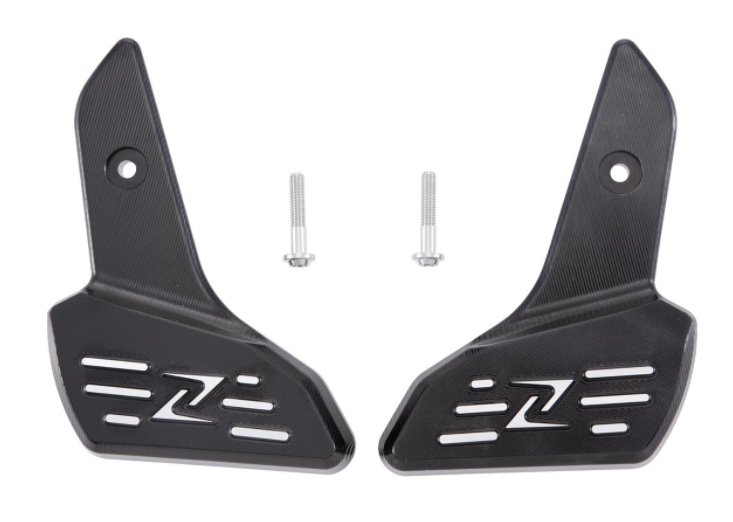 Fußrasten rechts und links für Vespa Primavera/​Sprint 50-150ccm 2T/​4T AC, schwarz