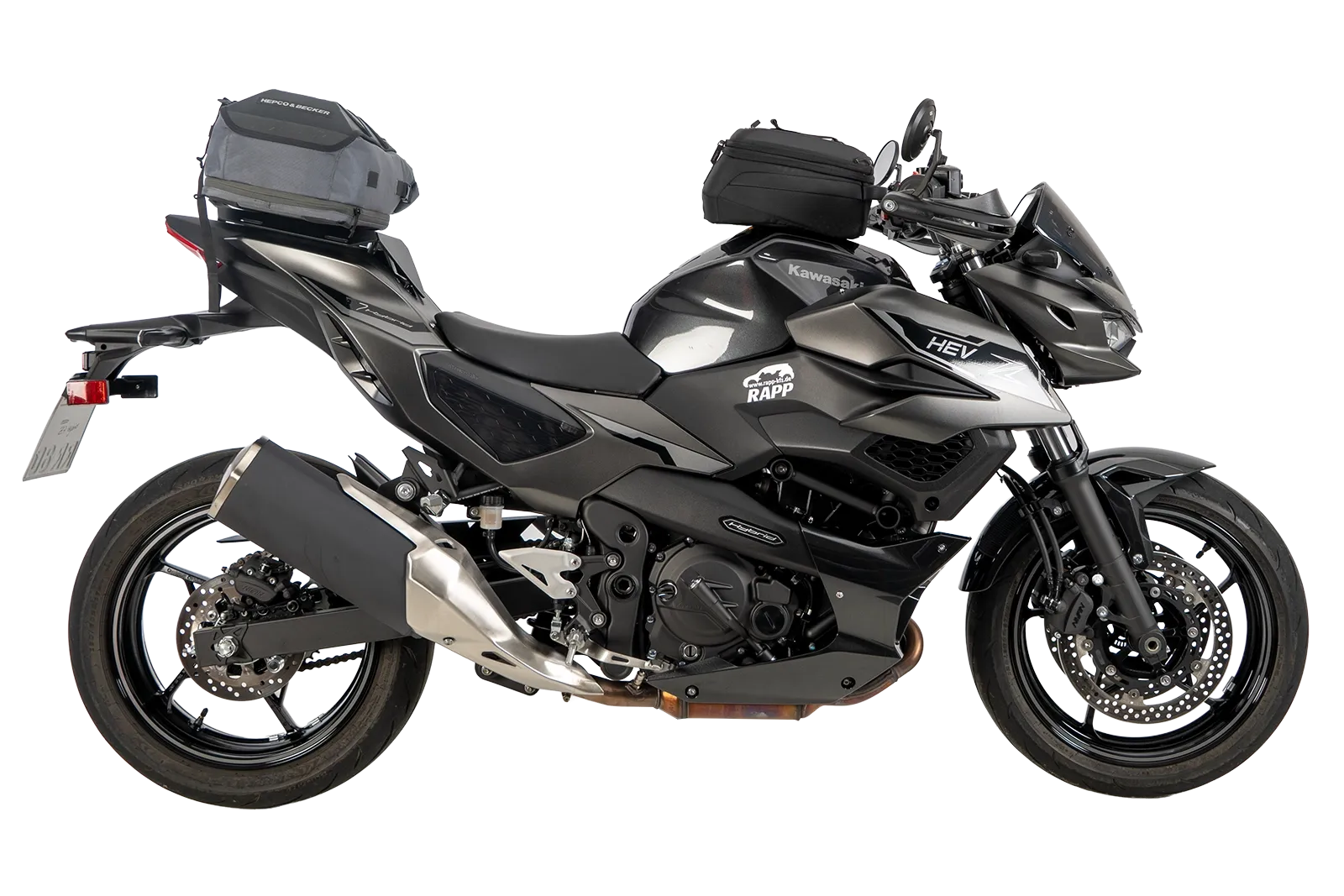 Sportrack schwarz für Kawasaki Z 7 Hybrid (24-) Hepco & Becker