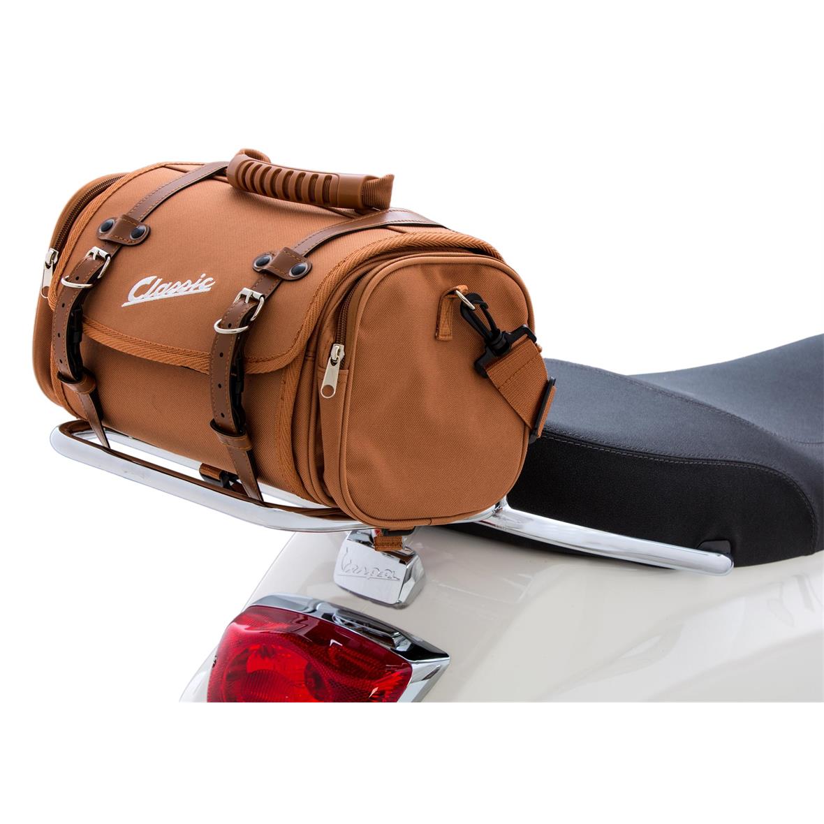 Tasche "Classic" klein für Vespa - braun, Nylon