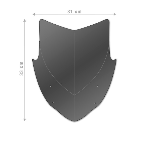 Windschild Aerosport für KTM 790 Duke (18-20) - Barracuda
