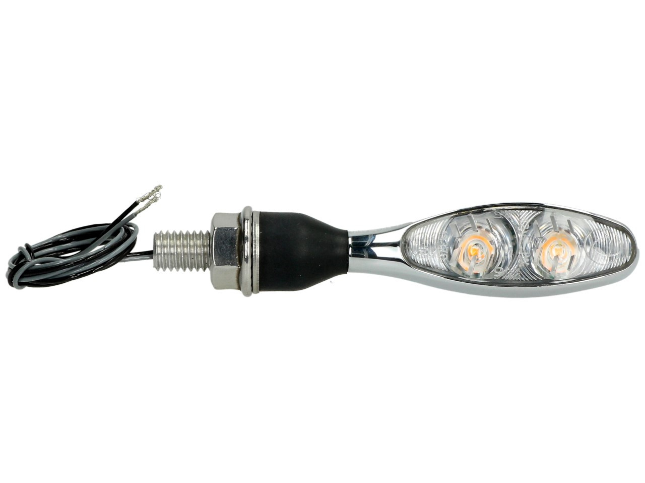Kellermann Blinker, Micro 1000 Extreme, Stahl, LED, V/H,  L/R, 12 V, chrom glänzend, M8x20