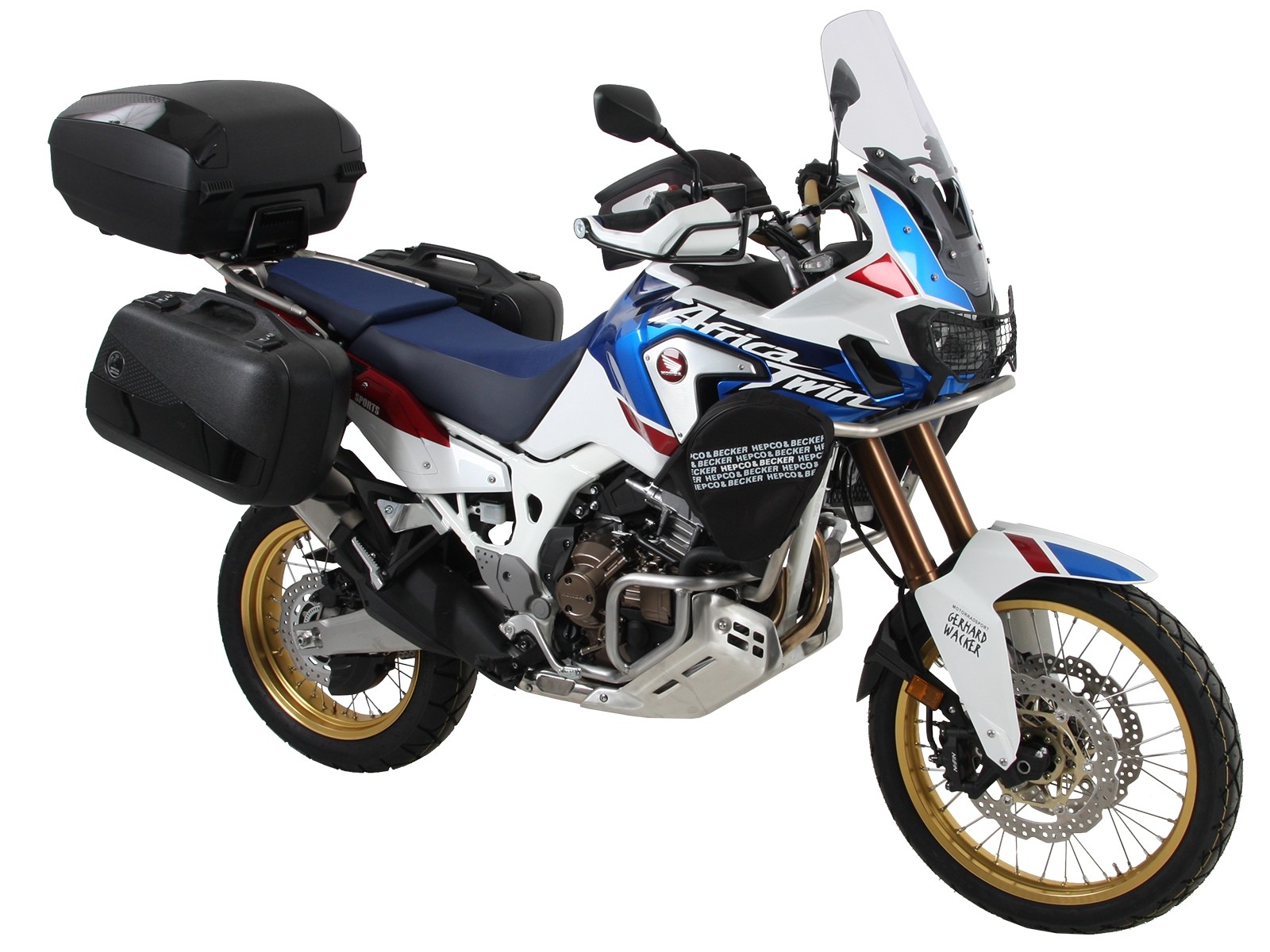 Seitenkofferträger festverschraubt schwarz für Honda CRF 1000 Africa Twin (18-19) Hepco & Becker