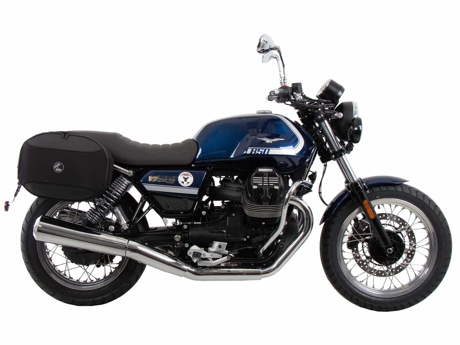 C-Bow Seitenträger chrom für Moto Guzzi V7 850 Special/Stone/Centenario (21-24) Hepco & Becker