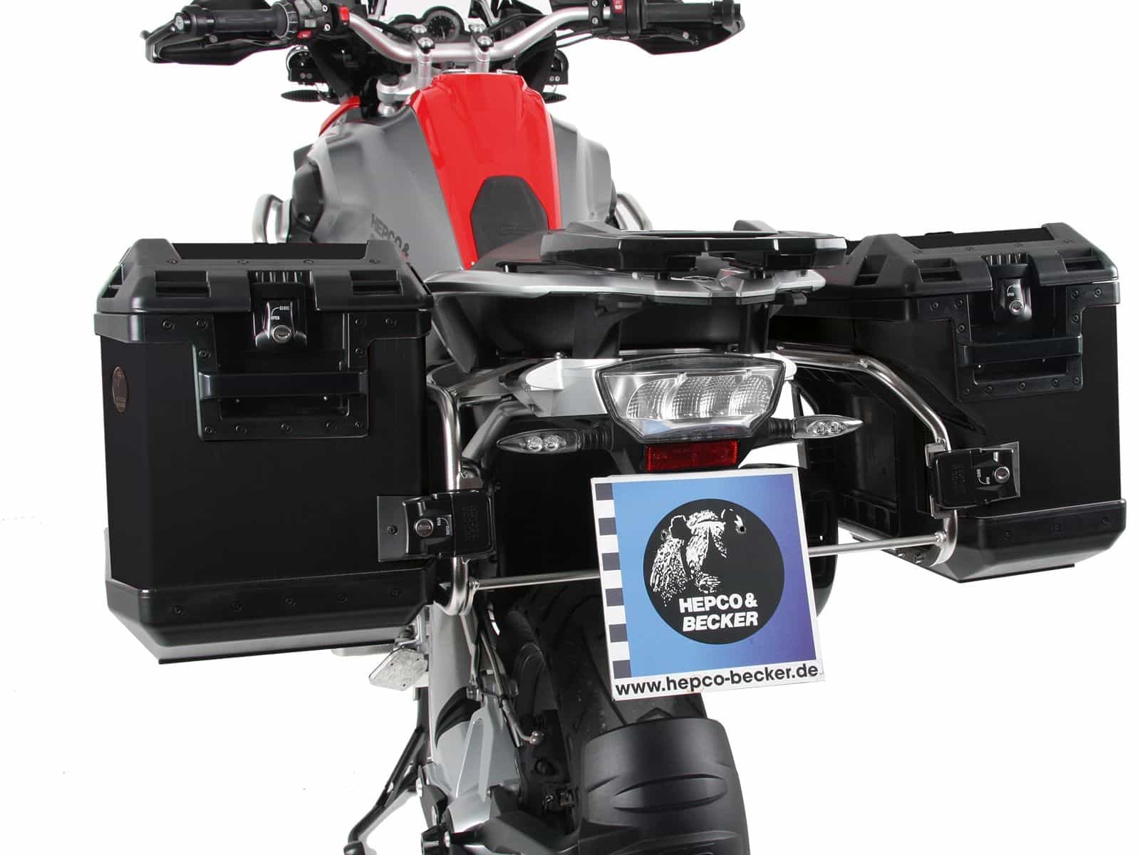 Kofferträgerset Cutout Träger inkl. Kofferset Xplorer Cutout schwarz für BMW R 1200 GS LC Adventure