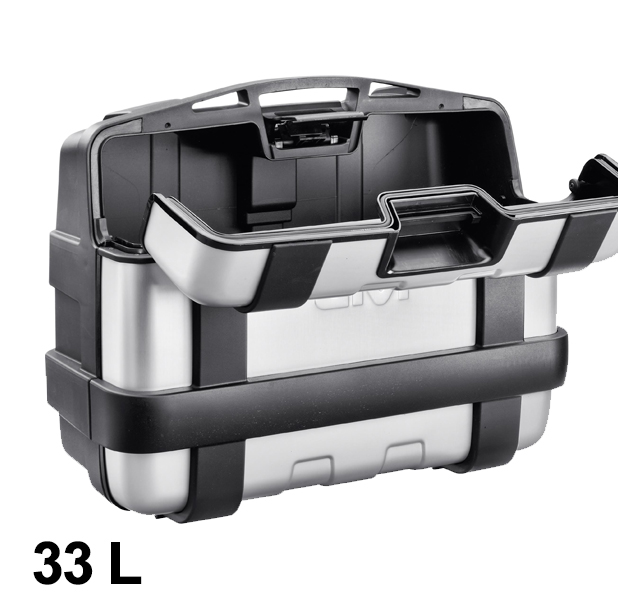 Trekker 33 Liter MONOKEY Koffer mit Alu Cover Silber Givi