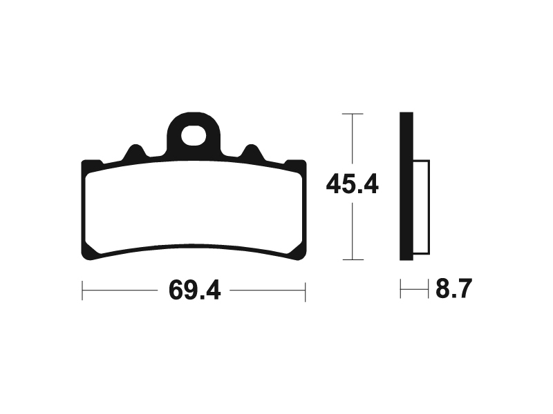 Tecnium Tecnium Maxi Scooter Sintermetall Bremsbeläge - MSS377
