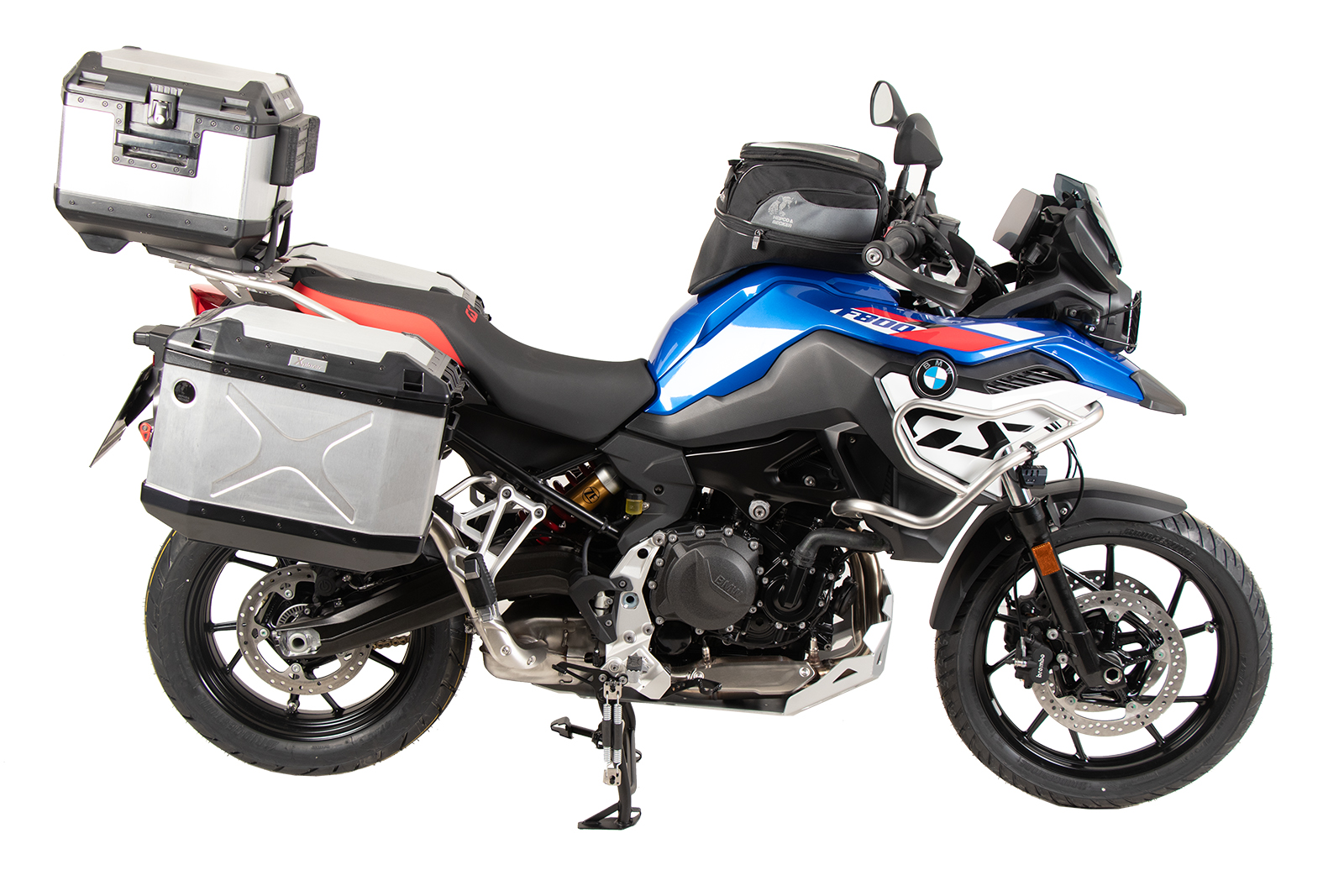 Alurack Topcaseträger für Kombination mit original Edelstahlbrücke für BMW F 800 GS (24-)