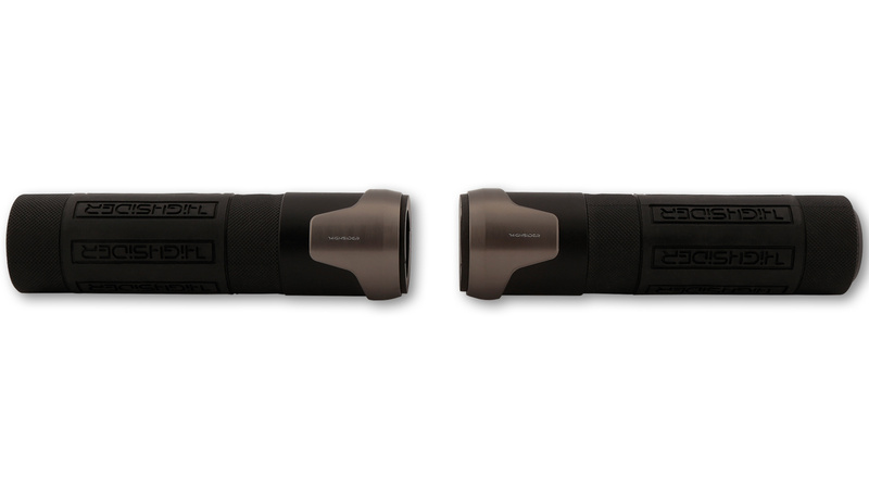 HIGHSIDER pro Akron Grip Rubber Titan 7/8 Zoll (22,2 mm), 132 mm