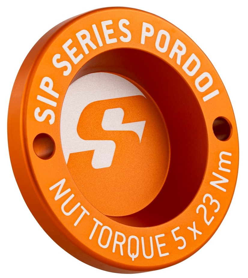 Staubschutzkappe 12" Felge vorne für Vespa GTS/​GTS Super/​GTV/​GT 125-300ccm, orange matt
