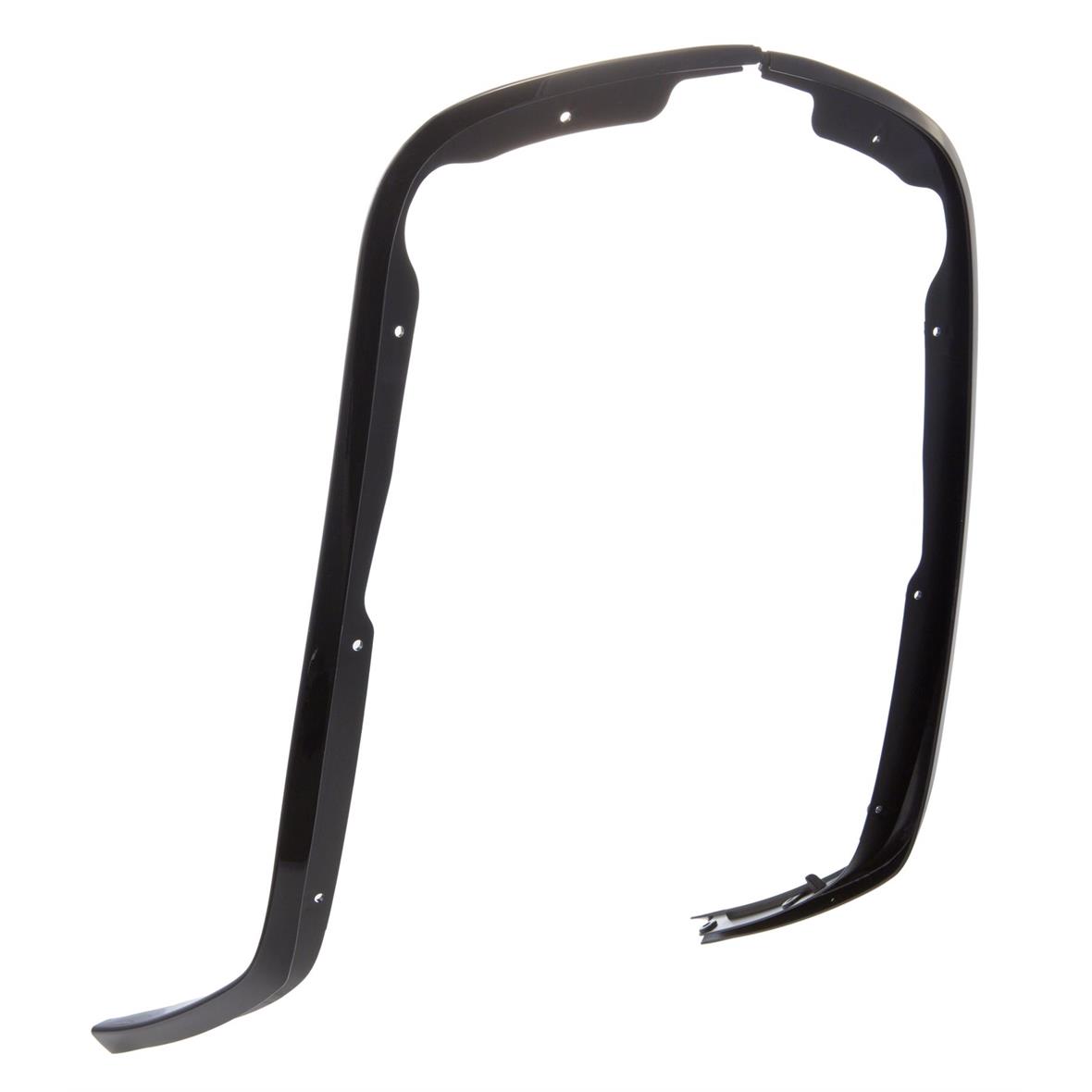 Monoschlitzrohr Beinschild schwarz glanz für Vespa Primavera/​Sprint 50-150ccm