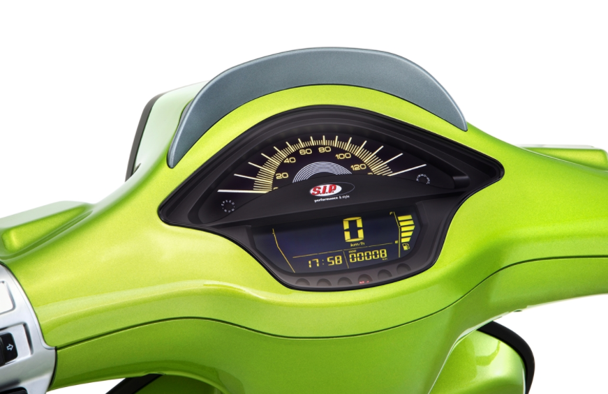 Drehzahlmesser/Tacho für Vespa Primavera/​Sprint 50-150ccm 2T/​4T AC, schwarz