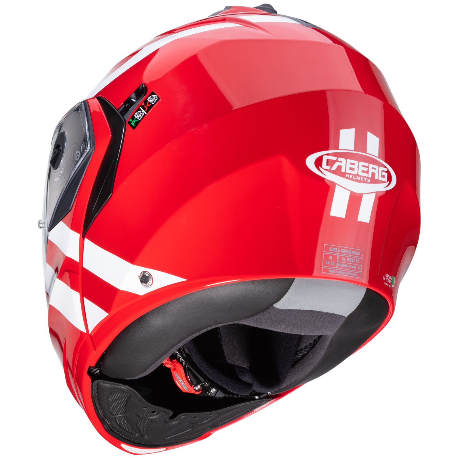 Caberg Helm Duke II Superlegend, rot/weiß