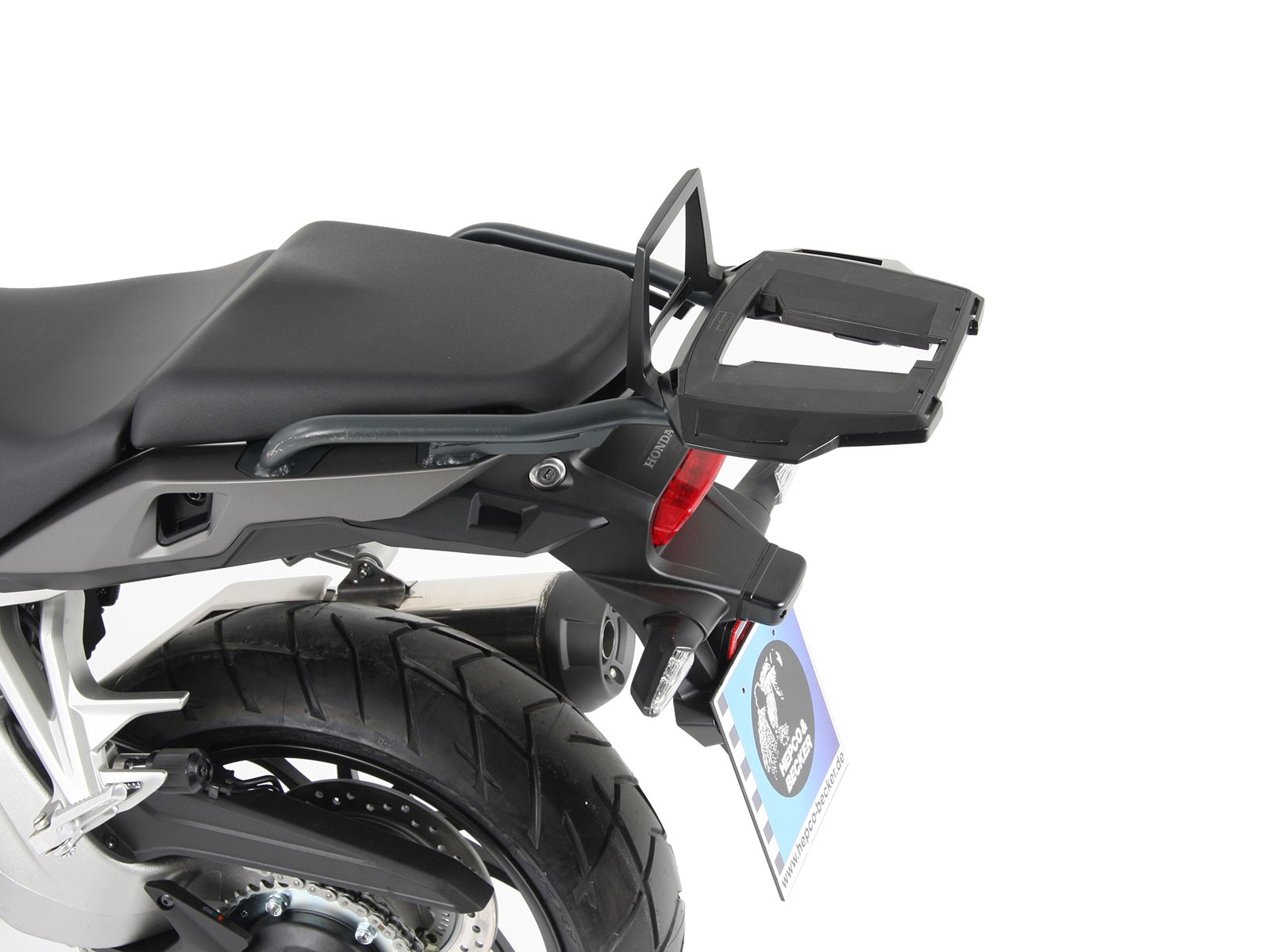 Alurack Topcase-Träger anthrazit für Honda VFR 800 X Crossrunner (15-20) Hepco & Becker