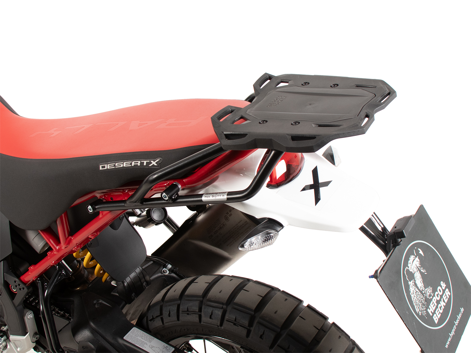 Smartrack Heckträger schwarz für Ducati DesertX (22-) Hepco & Becker