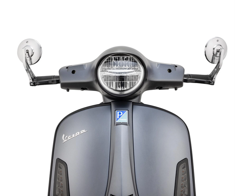 Lenkerendenspiegel für Vespa, links oder rechts, rund, chrom