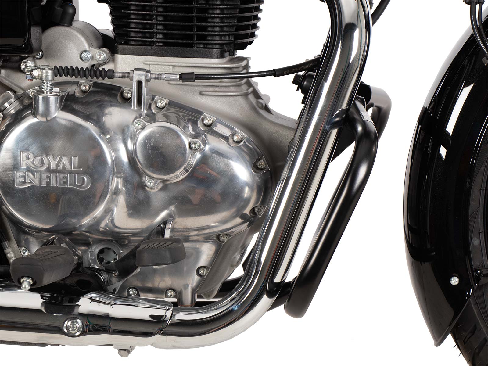 Motorschutzbügel schwarz für Royal Enfield Bullet 350 (24-) Hepco & Becker