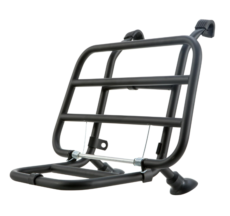 Gepäckträger vorne für Vespa PX 80-200ccm, klappbar, schwarz
