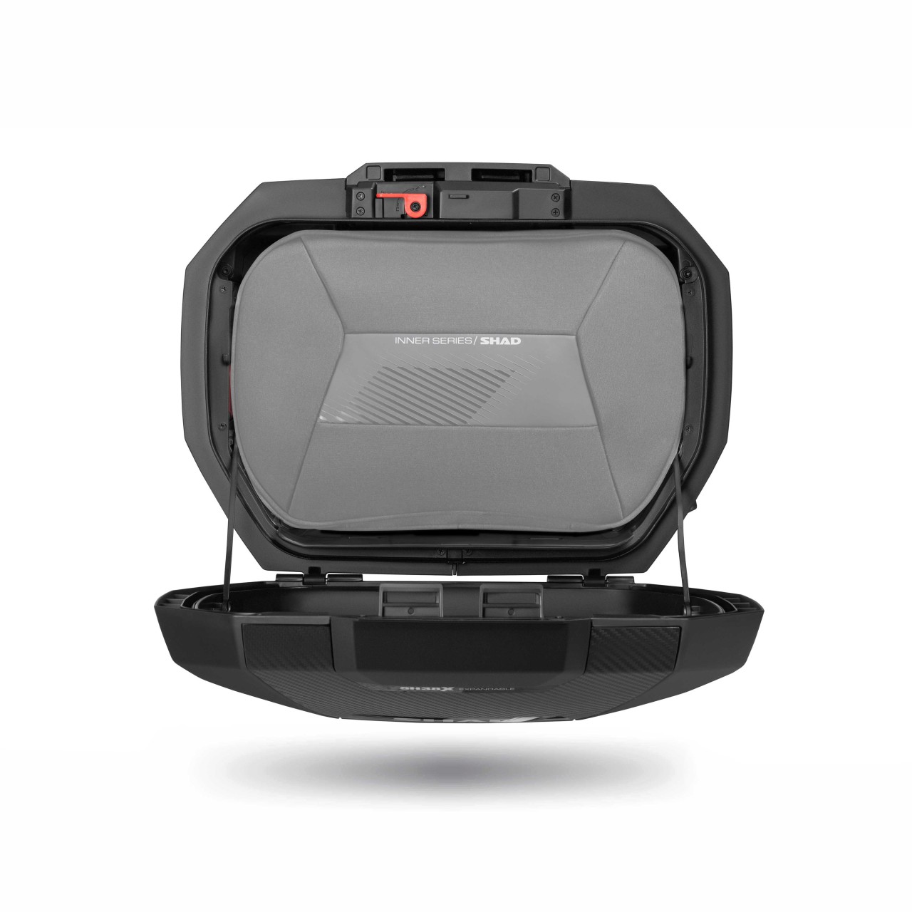 Shad Seitenkoffer Satz SH38X erweiterbar, aluminium / schwarz, 38l