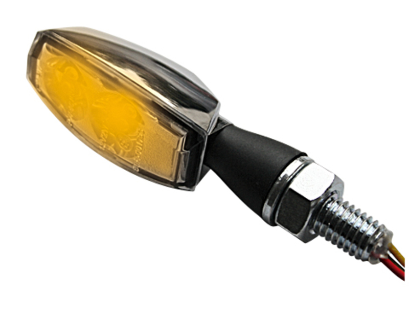 HIGHSIDER Pro Blaze LED Blinker Gehäuse Schwarz / Linse Klar (Paar), Vorn & Hinten