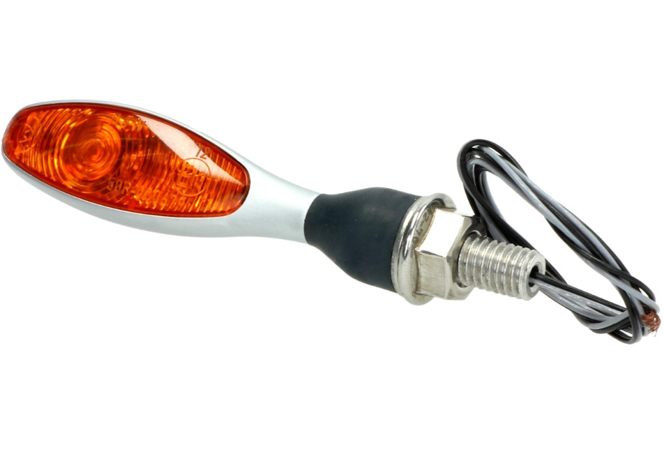 Kellermann Blinker, Micro 1000 Halogen, Stahl, Halogen, HR/HL, 12 V, 6 W, chrom matt, M8x20