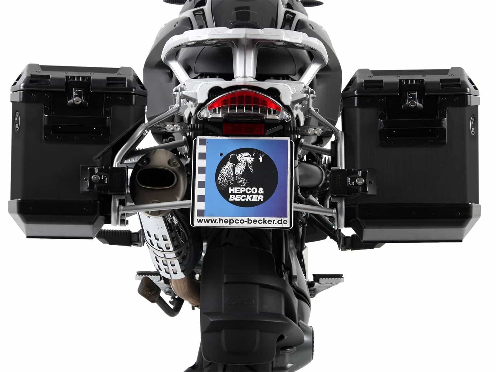 Kofferträgerset Cutout Träger inkl. Kofferset Xplorer Cutout schwarz für BMW R 1200 GS /Adventure