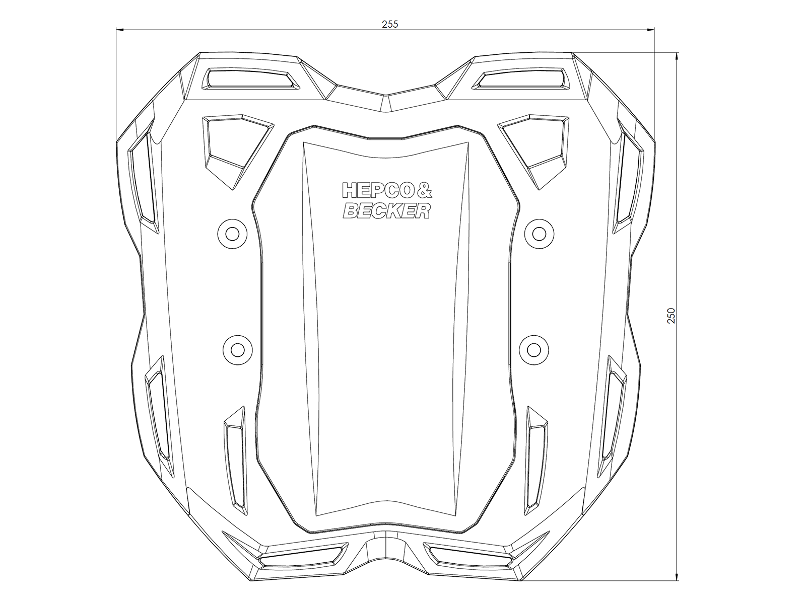 Smartrack Heckträger schwarz für Aprilia SR GT 125 /200 /Sport (22-) Hepco & Becker