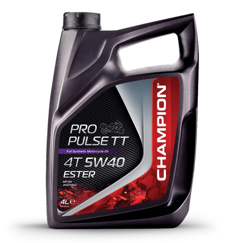 CHAMPION®  Pro Pulse TT 4T 5W-40 Ester Motoröl - 4 Liter