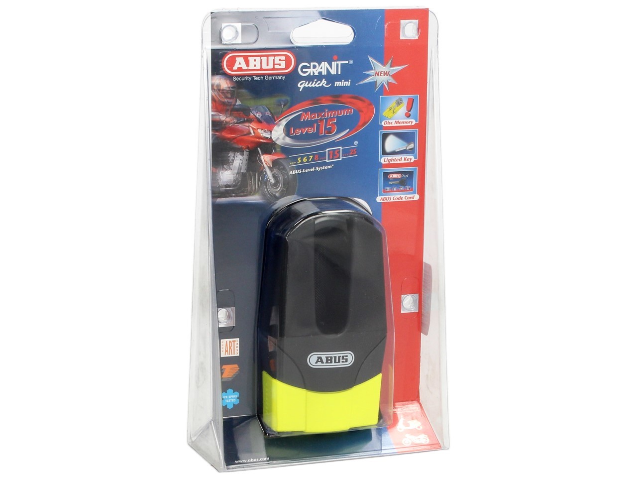 ABUS Bremsscheibenschloss Granit Quick 37 Max / Mini
