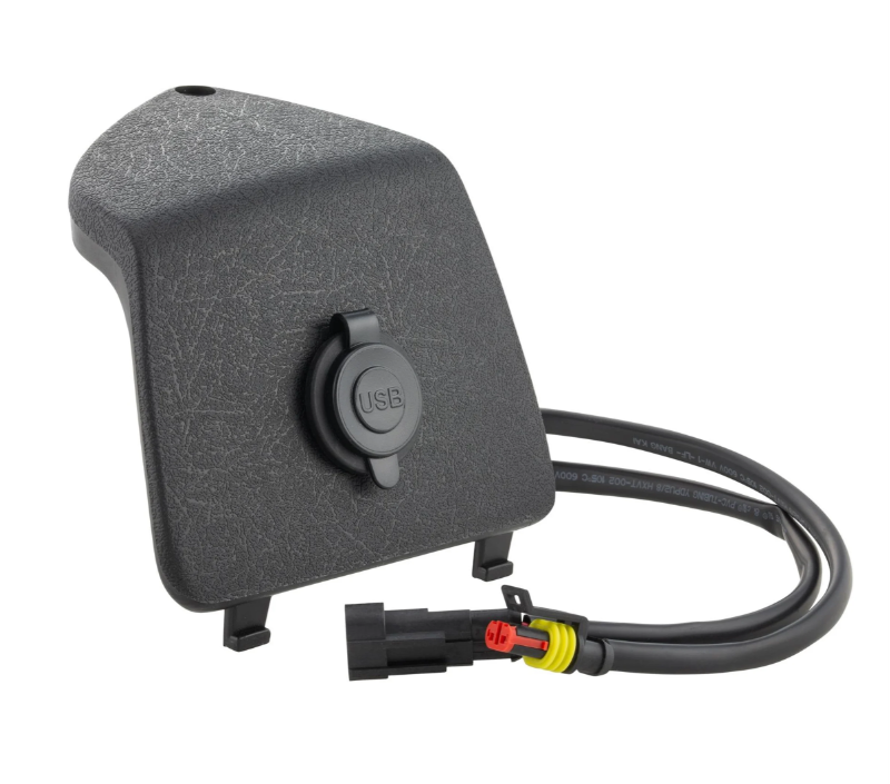 Gepäckfachblende links mit USB Anschluss für Vespa GTS/​GTS Super/​GTV/​GT, schwarz