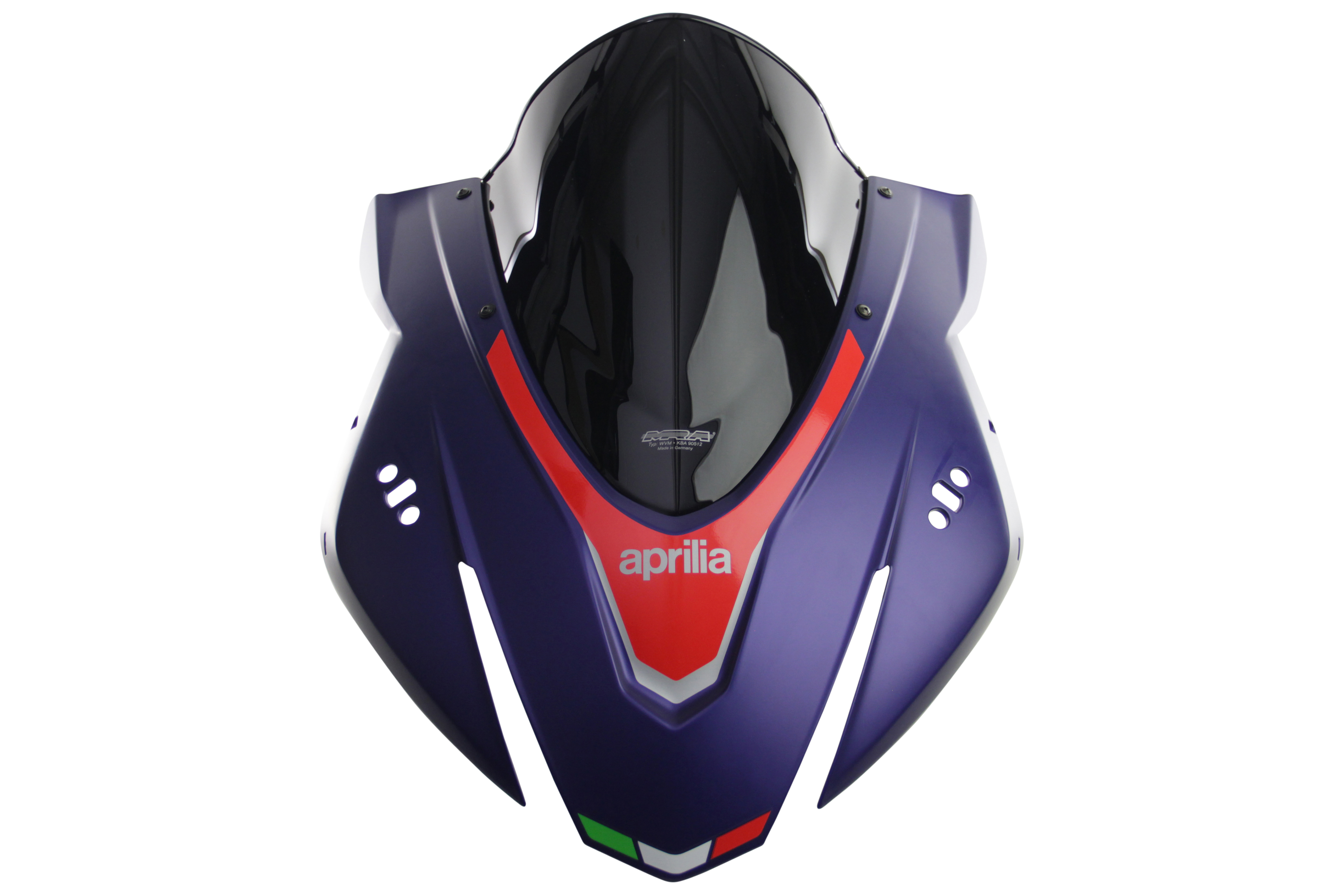 MRA Racingscheibe "R" - schwarz - Aprilia RSV 4 1100 Factory 2021-