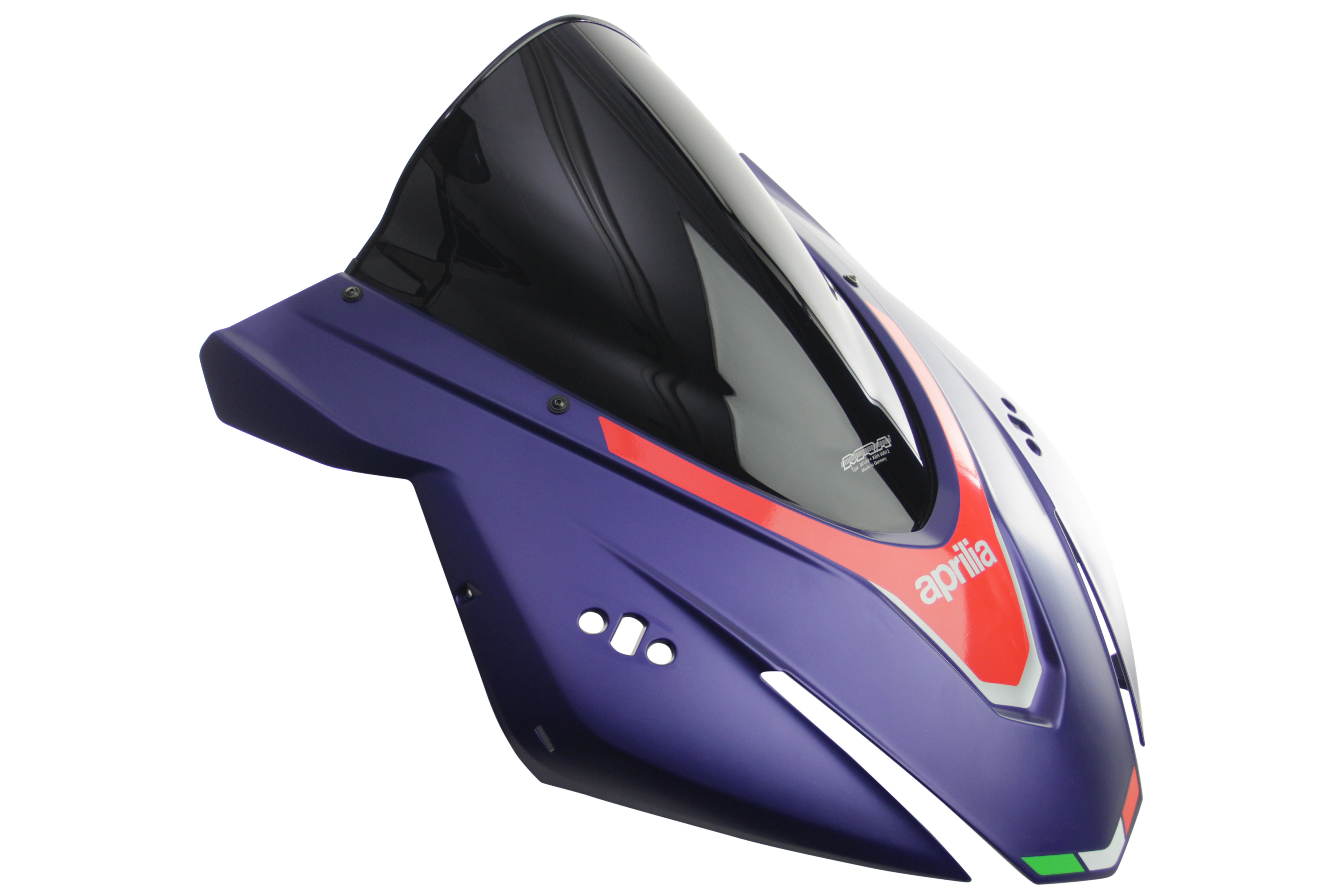 MRA Racingscheibe "R" - schwarz - Aprilia RSV 4 1100 Factory 2021-
