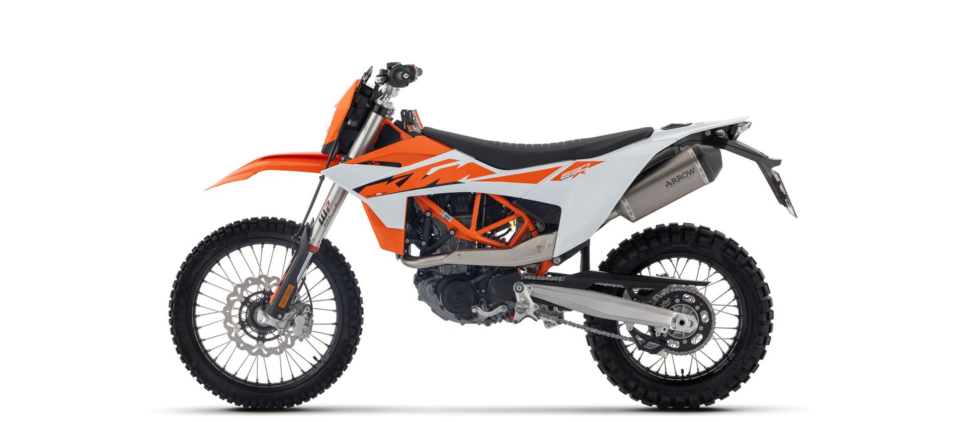 ARROW Auspuff Komplettanlage Explorer Aluminium Dark für KTM / Husqvarna