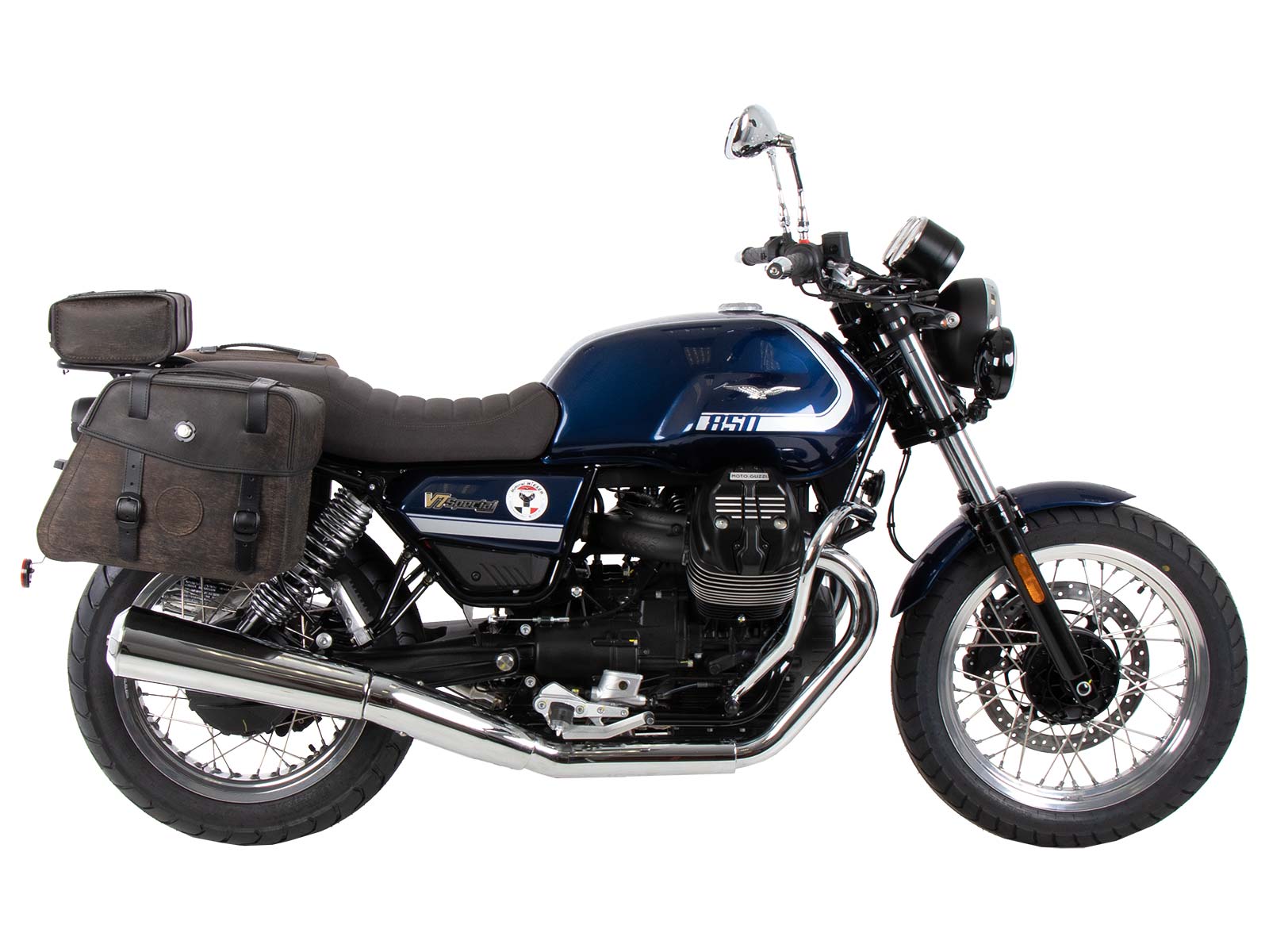 C-Bow Seitenträger chrom für Moto Guzzi V7 850 Special/Stone/Centenario (21-24) Hepco & Becker