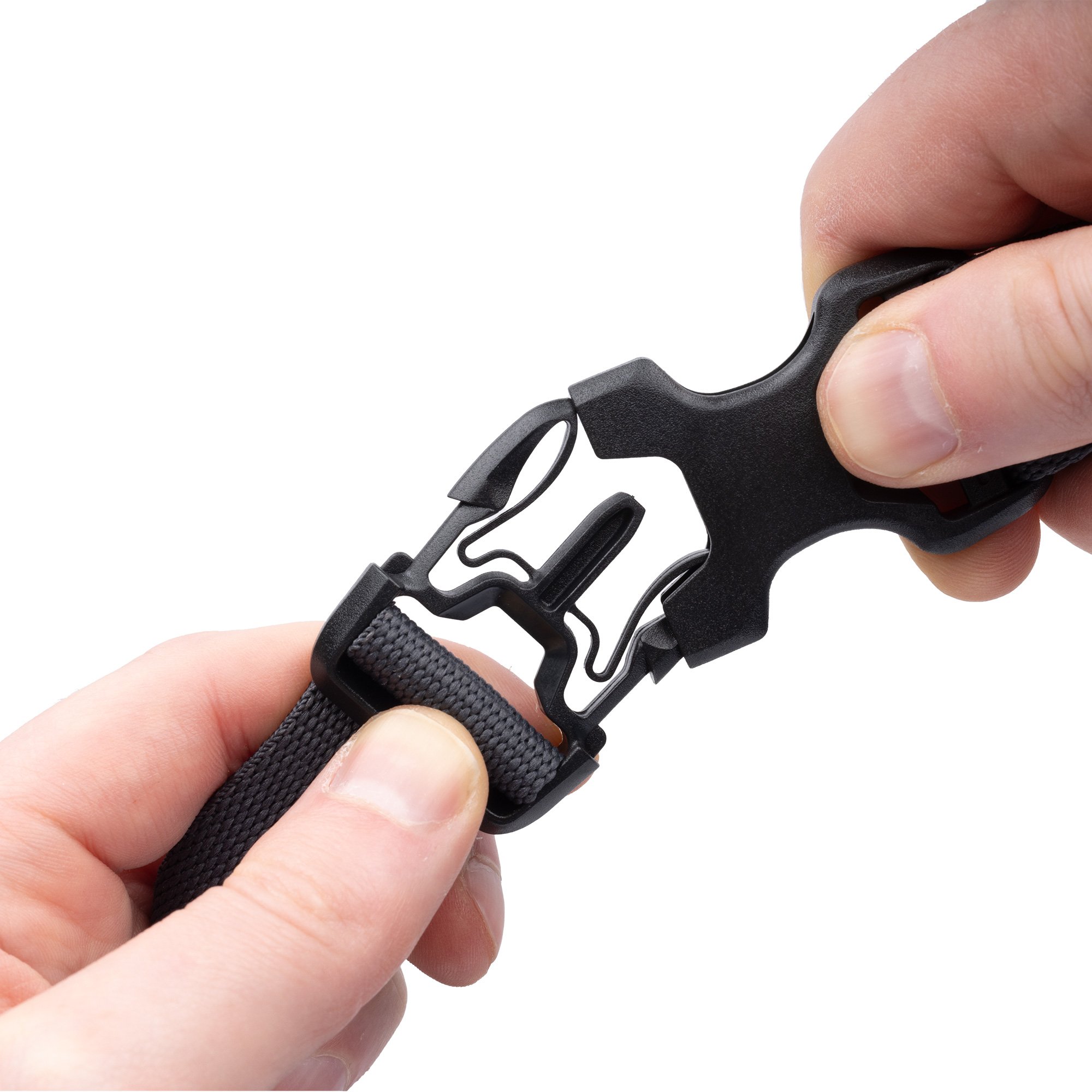 Atlas B-Clip, Spanngurtset 26mm x 2m, grau