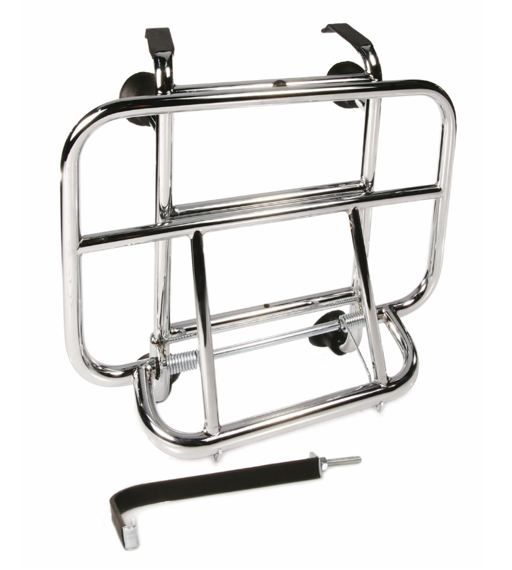 Gepäckträger vorne für Vespa GTS/​GTS Super/​GTV/​GT 60/​GT/​GT L 125-300ccm, klappbar, chrom
