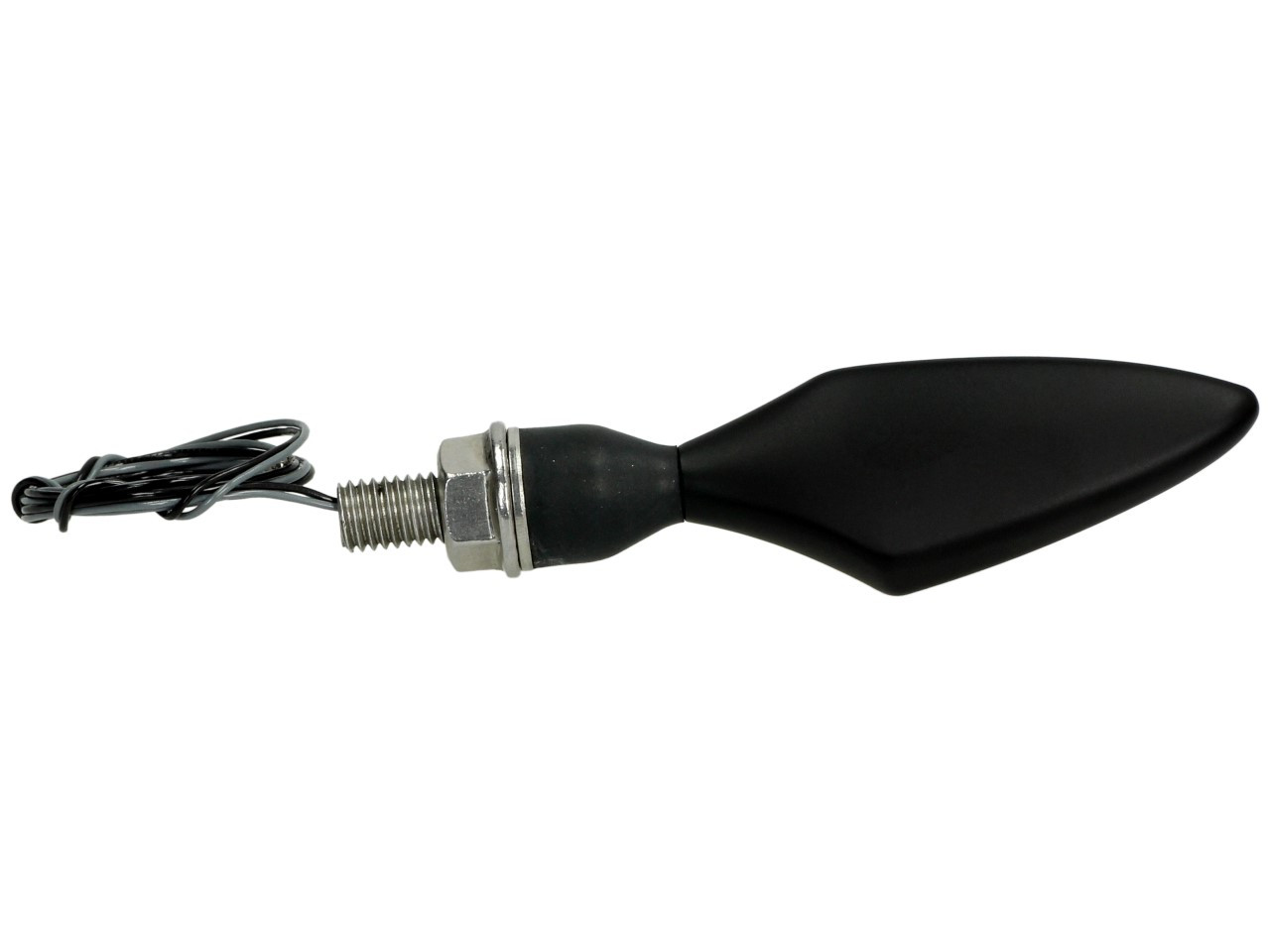 Kellermann Blinker, Rhombus Extreme, Stahl, LED, VR/HL, 12 V, schwarz seidenmatt, M8x20, E-geprüft