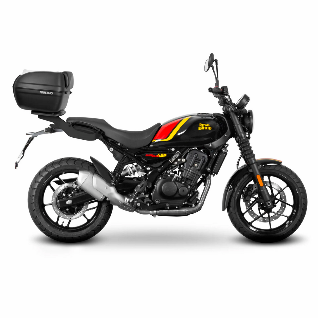 Shad Top Case Träger schwarz lackiert für Royal Enfield Guerrilla 450 (24-25)