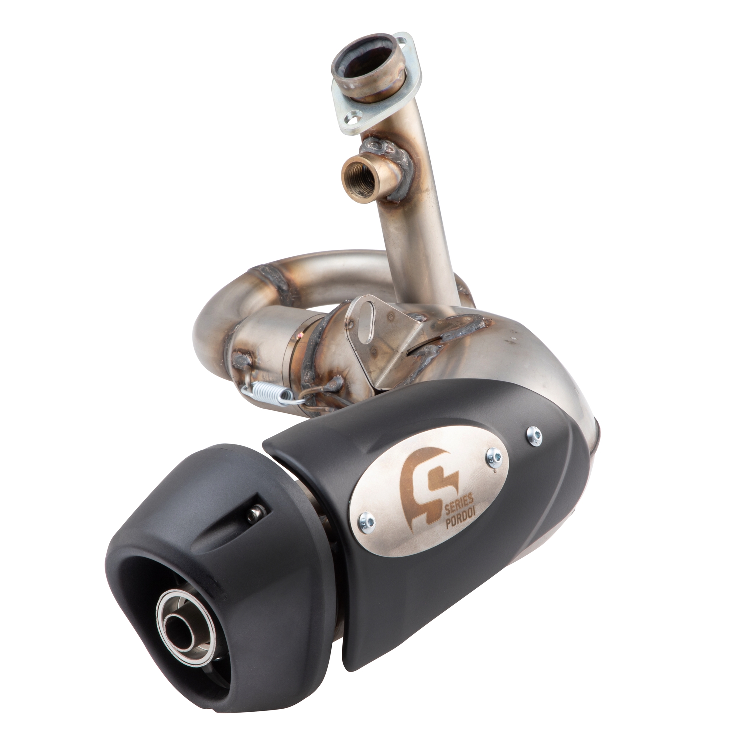Rennauspuff für Vespa GTS/​GTS Super/​GTV/​GT 60 125-300ccm i.e., 4T, LC, Edelstahl